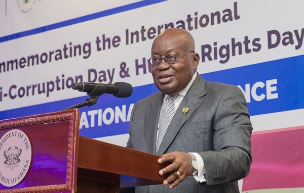 “My Gov’t Has Taken The Boldest Initiatives Ever To Fight Corruption”– President Akufo-Addo